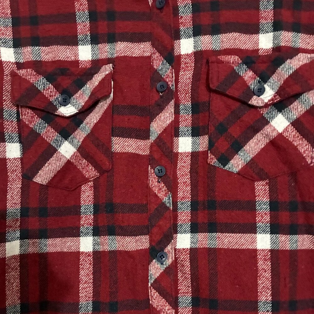 Ci Sono Plaid Collection Flannel Shirt Large - Picture 2 of 5